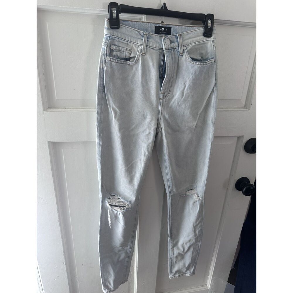 7 For All Mankind Womens Jeans Size 24 Light Wash Super Soft Denim